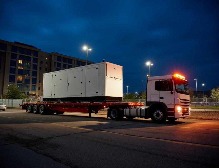 Massive hospital generator delivery